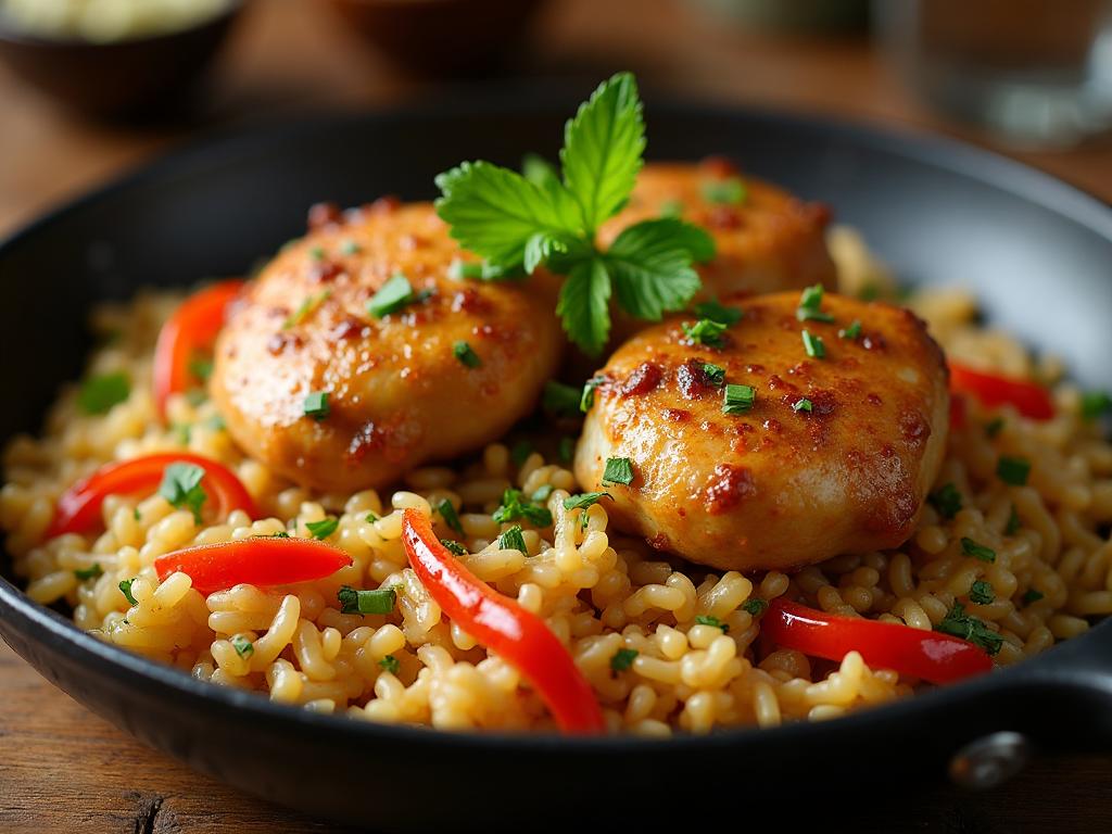 One-Pan Chicken and Rice - delicious homemade recipe